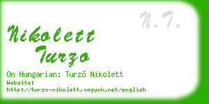 nikolett turzo business card